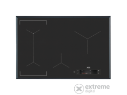 AEG IAE84881FB SensePro beépíthető indukciós főzőlap, maghőmérő, Hob2Hood, Bridge funkció, 80 cm