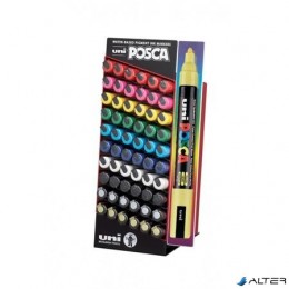 UNI Dekormarker display, 60 db-os, &quot;Posca&quot;