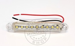 TruckerShop LED helyzetjelző lámpa 12/24V (100x15) fehér