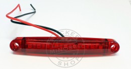 TruckerShop LED helyzetjelző lámpa 12/24V (100x15) piros
