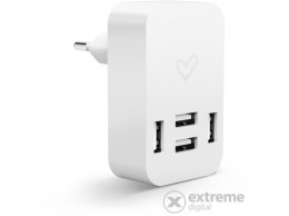 ENERGY SISTEM Energy Home Charger 4.0A Quad USB hálózati USB töltő, fehér