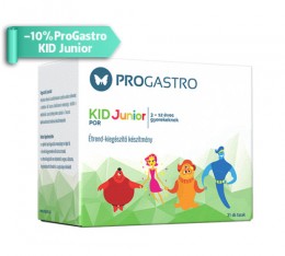 ProGastro Kid Junior étrendkiegészítő, élőflórát tartalmazó készítmény 3-12 éves gyermeknek (1 doboz 31x2g tasak)
