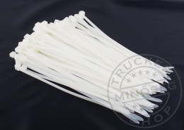 TruckerShop Kábel kötöző szett 100 db, 200x3,6 mm fehér