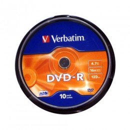 Verbatim DVD-R 4.7GB 16x Írható DVD lemez (10db) (43523)