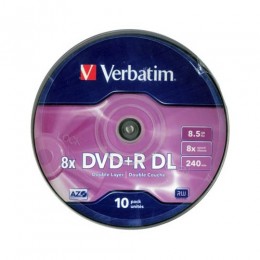 Verbatim DVD+R DL 8.5GB 8x Írható DVD lemez (10db) (43666)