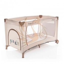 Zopa utazóágy Caravan kerekes kibúvós Baby Beige bézs