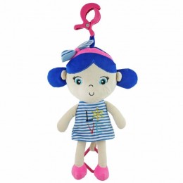 Baby Mix Fejlesztő zenélő rongybaba tengerész lány blue