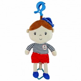 Baby Mix Fejlesztő zenélő rongybaba tengerész fiú