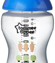Tommee Tippee Közelebb a természeteshez BPA-mentes cumisüveg 340ml színes sötét kék