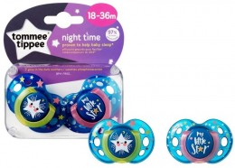 Tommee Tippee Közelebb a természeteshez Night játszócumi 18-36 hó 2 db