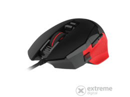 RAMPAGE gamer egér - SMX-R13 Centaur (Avago 3050, 4000DPI, 8 gomb, makro, RGB LED, harisnyázott kábel, fekete)