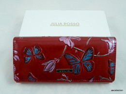 Aé-Collection Praktikus, nagyméretű JULIA ROSSO női pénztárca, kézzel festett egyedi mintával!