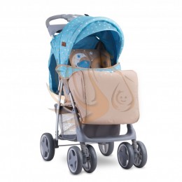 LORELLI Foxy sport babakocsi + lábzsák - Blue&amp;Beige Moon Bear 2019