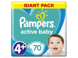 PAMPERS Active Baby Giant Pack pelenka, 4+-os méret, 70 db