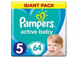 PAMPERS Active Baby Giant Pack pelenka, 5-ös méret, 64 db
