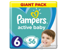 PAMPERS Active Baby Giant Pack pelenka, 6-os méret, 56 db
