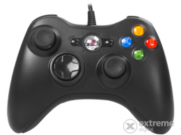 RAMPAGE gamepad - SG-R360 Black (USB, 2,2m kábel, PC kompatibilis, fekete)