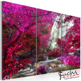 ArtGeist sp. z o o. Kép - Beautiful Waterfall: Pink Forest