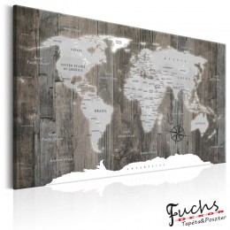 ArtGeist sp. z o o. Kép - World Map: Wooden World