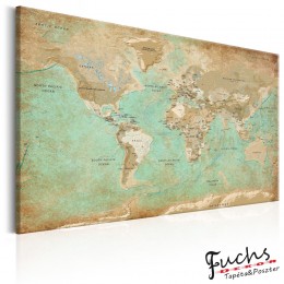ArtGeist sp. z o o. Kép - World Map: Celadon Journey