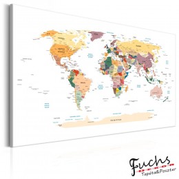 ArtGeist sp. z o o. Kép - World Map: Travel Around the World