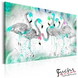 ArtGeist sp. z o o. Kép - Turquoise Flamingoes