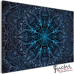 ArtGeist sp. z o o. Kép - Oriental Flowers (1 Part) Narrow Blue
