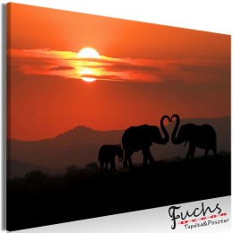 ArtGeist sp. z o o. Kép - Elephants in Love (1 Part) Wide