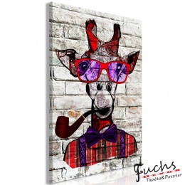 ArtGeist sp. z o o. Kép - Hipster Giraffe (1 Part) Vertical