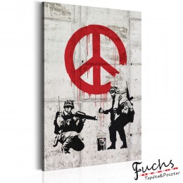 ArtGeist sp. z o o. Kép - Soldiers Painting Peace by Banksy