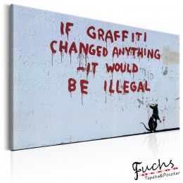 ArtGeist sp. z o o. Kép - If Graffiti Changed Anything by Banksy