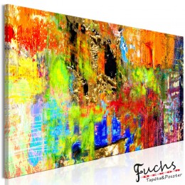 ArtGeist sp. z o o. Kép - Colourful Abstraction (1 Part) Narrow