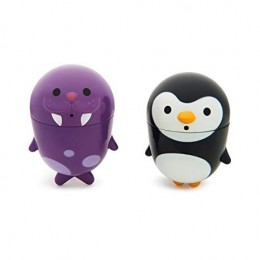 Munchkin CleanSqueeze™ spriccelős fürdőjáték - pingvin &amp; rozmár vagy búvár &amp; cápa