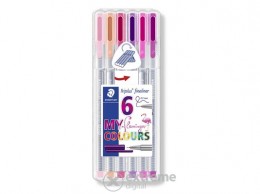 STAEDTLER Triplus Flamingo tűfilc készlet, 6 flamingo szín