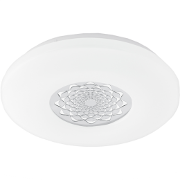 EGLO CAPASSO LED MENNY.L 18W 2100LM D:34CM ACÉL/MŰA KRÓM