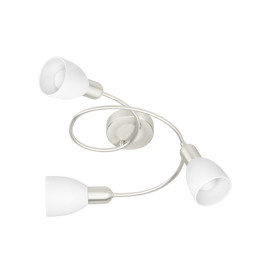 EGLO GRIMSEY-C LED MENNYEZETI LÁMPA E14 3X4W 3X300LM MATT NIKKEL RGB FÉNYFORR.