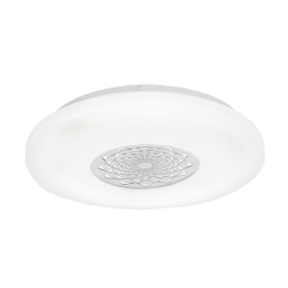 EGLO CAPASSO LED MENNY.L 24W 2500LM D:40CM ACÉL/MŰA. KRÓM