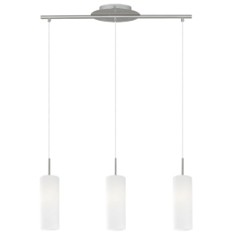 EGLO ELLUNO-C LED FÜGGESZTÉK E27 3X7W MATT NIKKEL/FEHÉR 75252