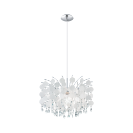 EGLO FEDRA FÜGGESZTÉK E27 60W D:50CM KRÓM/KRISTÁLY