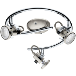 EGLO TUKON3 GU10LED MATT NIKKEL MENNY.SPOT 240LM G-FORMA 3X3,3W