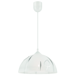 MENTAVILL FÜGGESZTÉK E27 1×60W FEHÉR/EZÜST