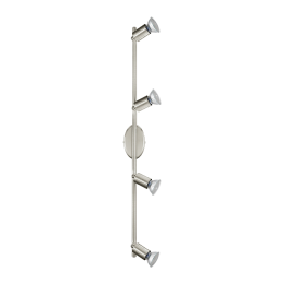 EGLO BUZZ LED, FALI/MENNYEZETI LÁMPA GU10 4X3W MATT NIKKEL 4X200LM