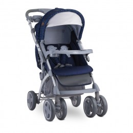 LORELLI Toledo SET travel system babakocsi - Dark Blue Happy Hippo 2019