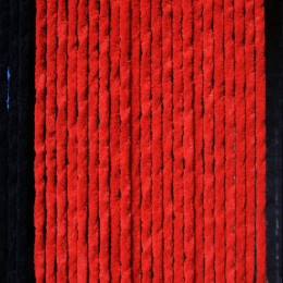 Piros színű bozont függöny