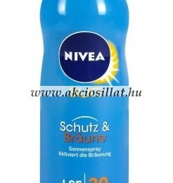 Nivea Sun Schutz &amp; Bronz napozó spray SPF 30 200ml