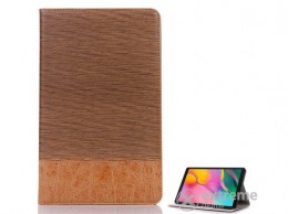 GIGAPACK álló bőr oldalra nyíló flip tok Samsung Galaxy Tab A 10.1 WIFI (2019 SM-T510) készülékhez, barna