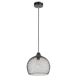 Rábalux RONAN FÜGGESZTÉK E14 40W FEKETE FÉM RÁCSOS, H127CM