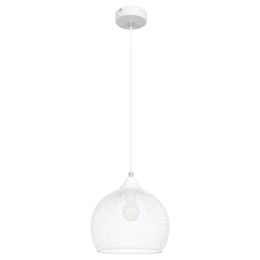 Rábalux RONAN FÜGGESZTÉK E14 40W FEHÉR FÉM RÁCSOS, H127CM