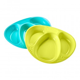 Tommee Tippee Explora háromrekeszes tányér 2db