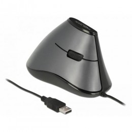 Egyéb Delock Ergonomic USB Mouse Grey (12527)